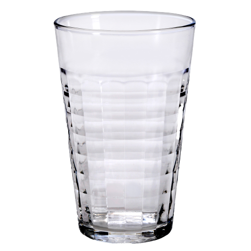 [MM] Verre à bière transparent Prisme (Lot de 6)
