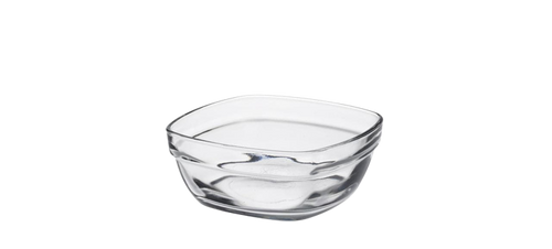 Lys - Coupelle carrée transparent (Lot de 6)