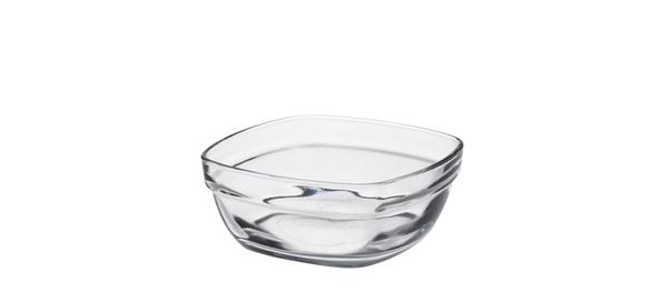 Lys - Coupelle carrée transparent (Lot de 6)