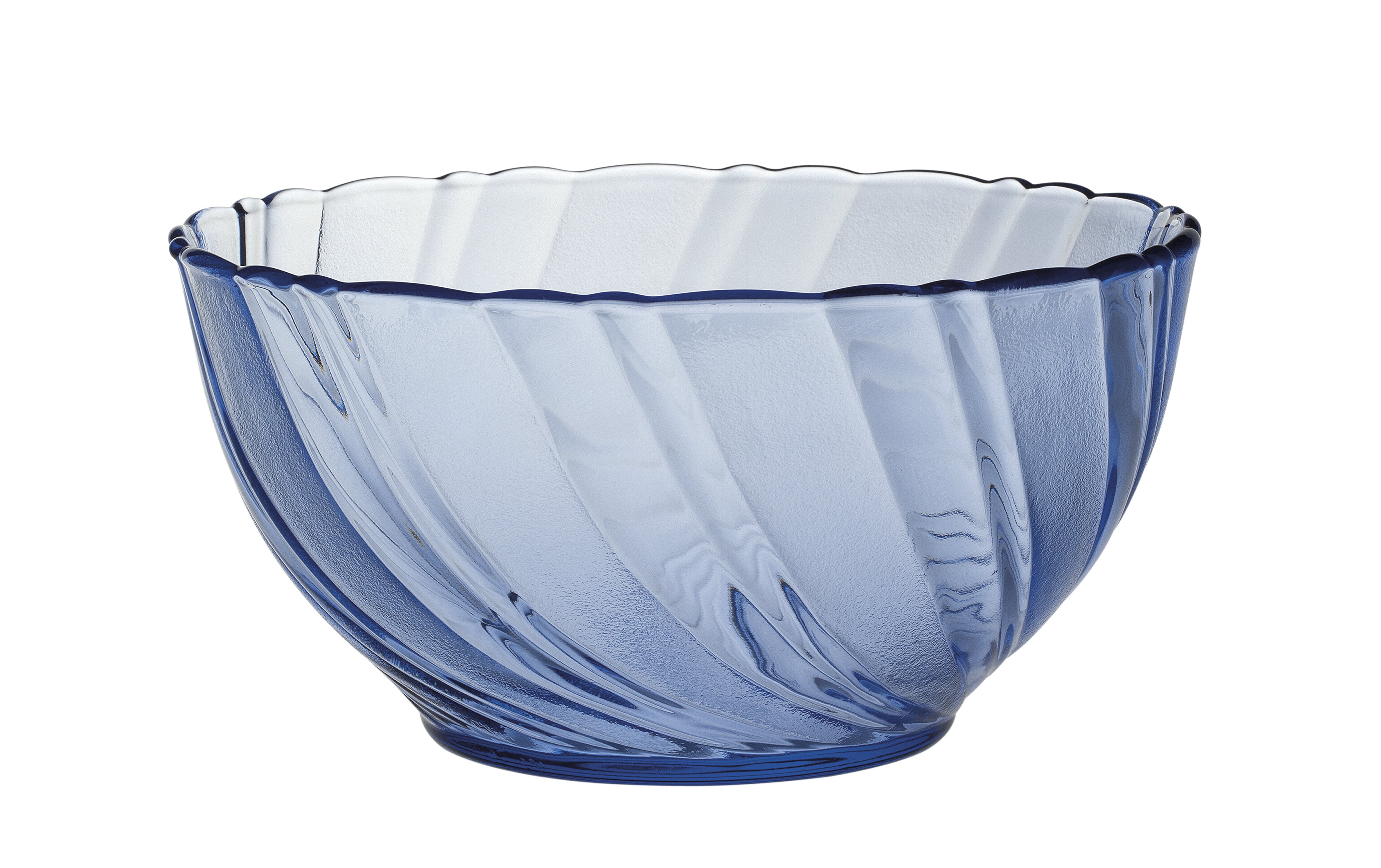 Beau Rivage - Saladier en verre - Marine - 18cm