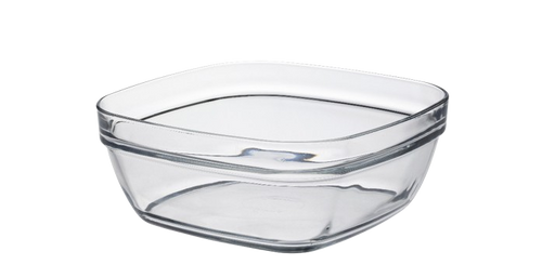 Lys - Saladier carré en verre transparent