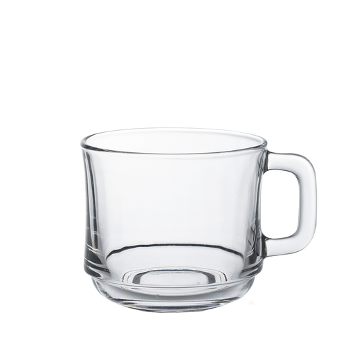 Lys - Tasse en verre transparent Empilable 22 cl (Lot de 6)