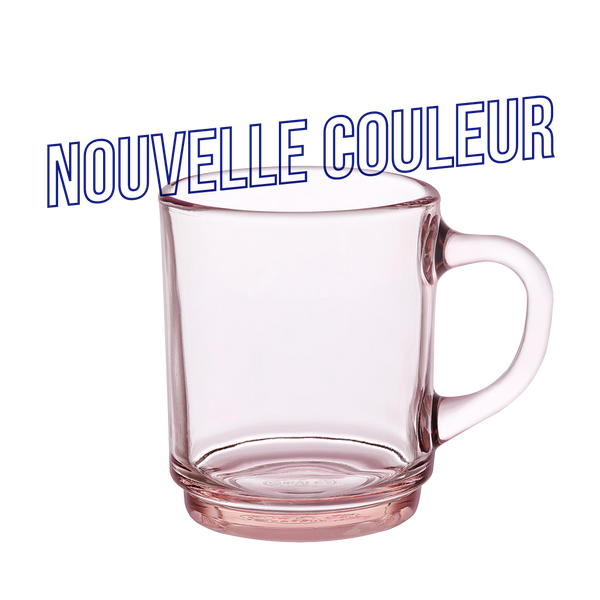 RETRO-CHIC Versailles - Mug en verre 26 cl (Lot de 6)