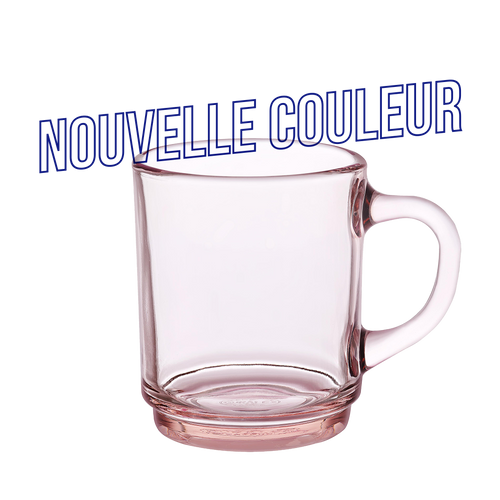 RETRO-CHIC Versailles - Mug en verre 26 cl (Lot de 6)