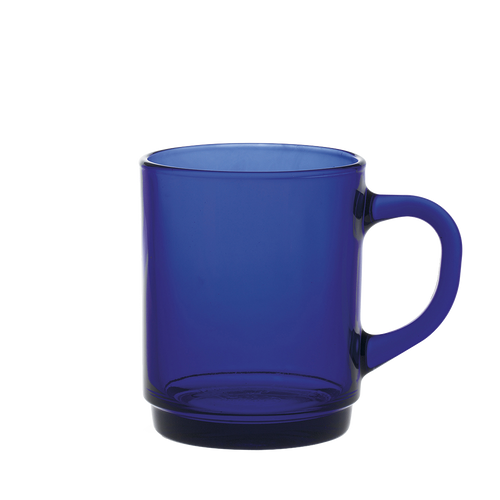 Collection Santorin - Mug en verre saphir 26 cl (Lot de 6)