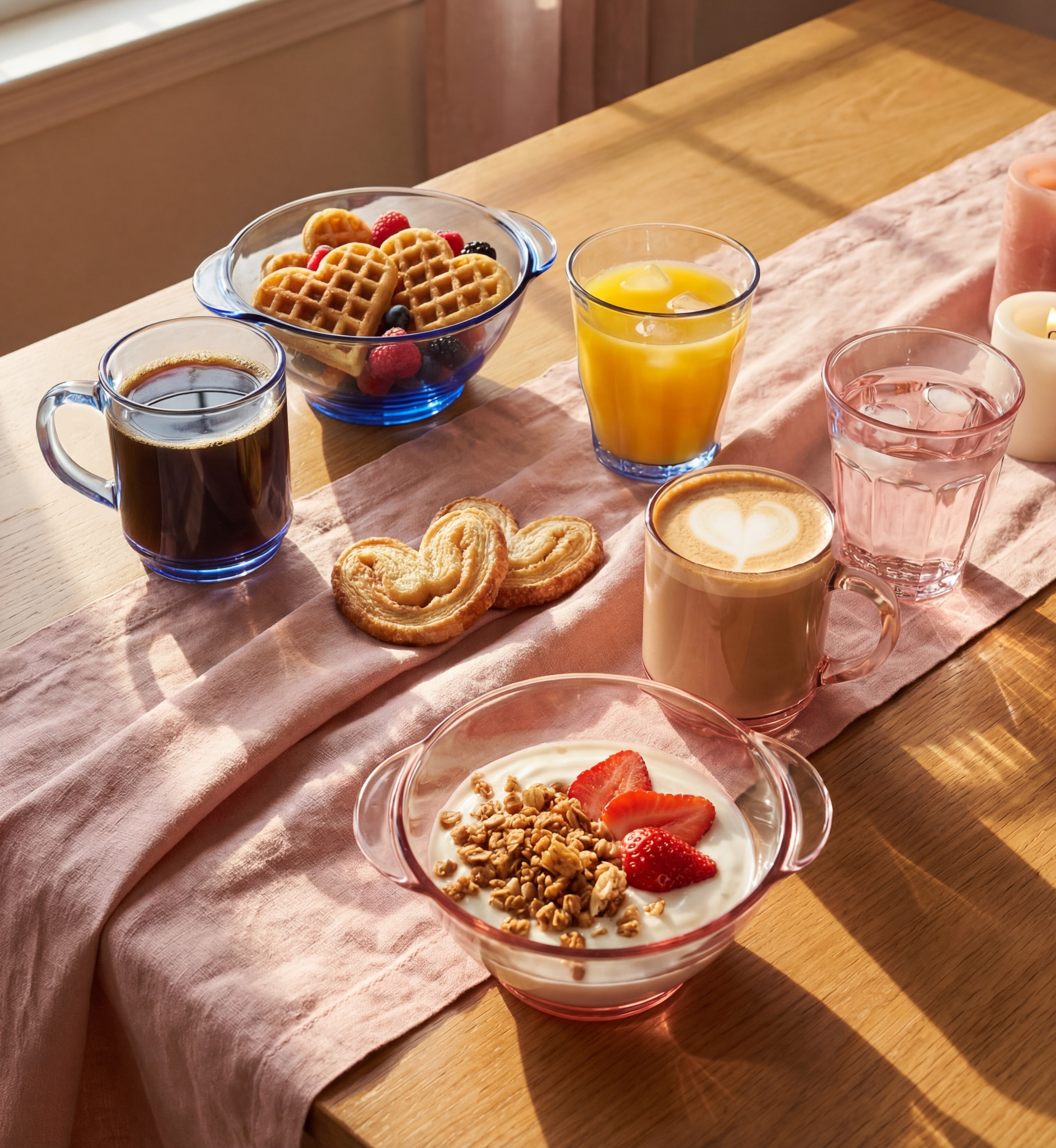 Coffret duo Saint-Valentin - Verres et Bols