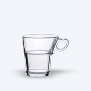 Caprice - Transparent glass mug 9 cl (Set of 6)