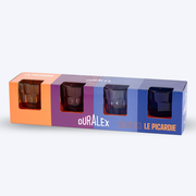 Coffret cadeau - Verre coloré Picardie 25cl x4