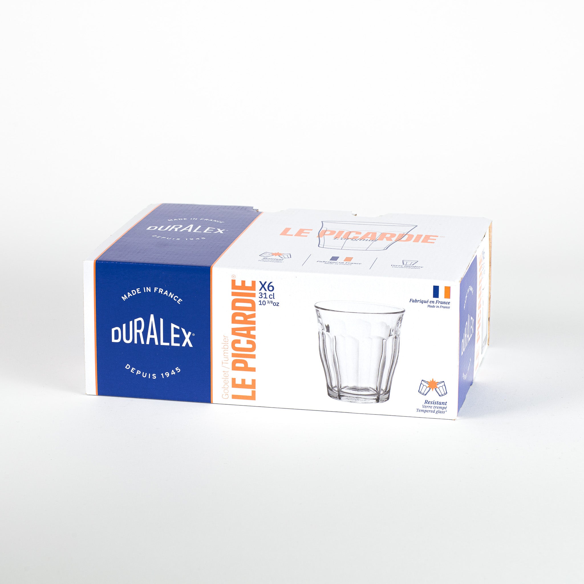 Le Picardie - Verre à eau - transparent - 31cl (Lot de 6)