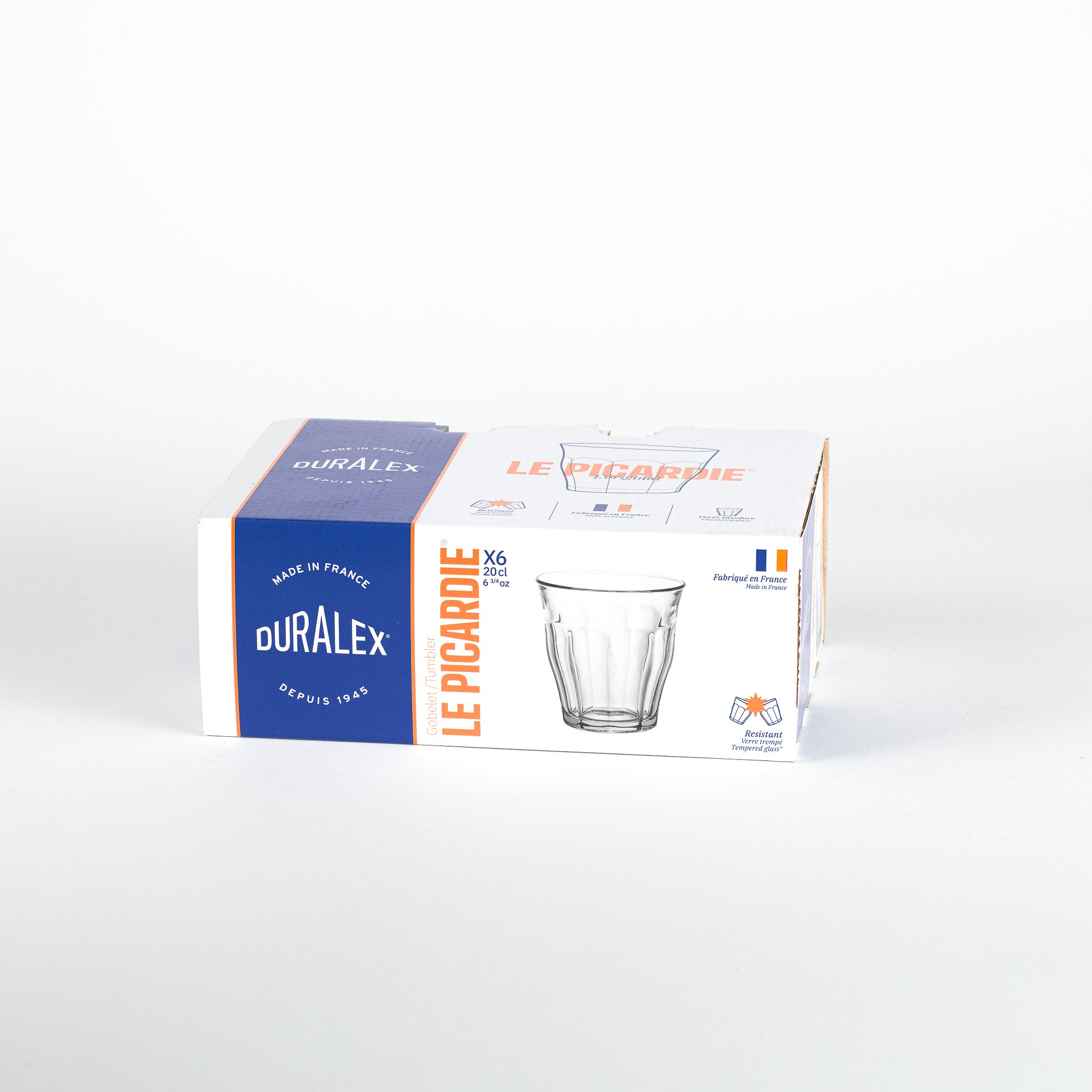 Le Picardie - Verre à eau - transparent - 20cl (Lot de 6)