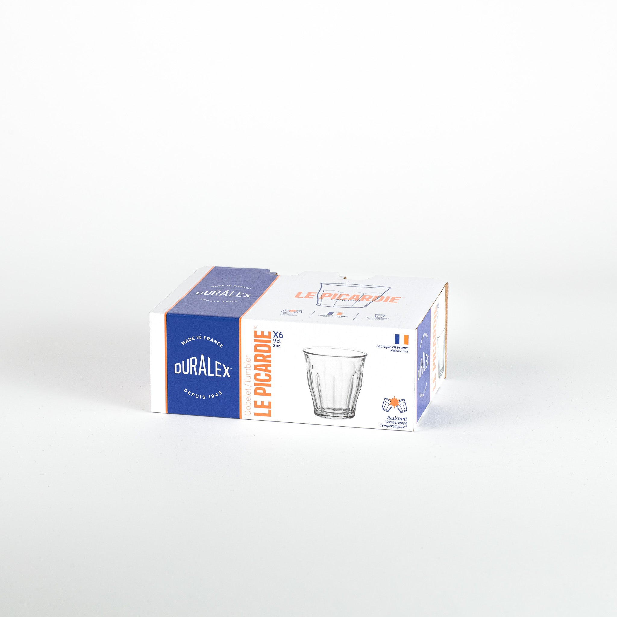 Le Picardie®  Tasse à expresso transparent 9cl -  (Lot de 6)