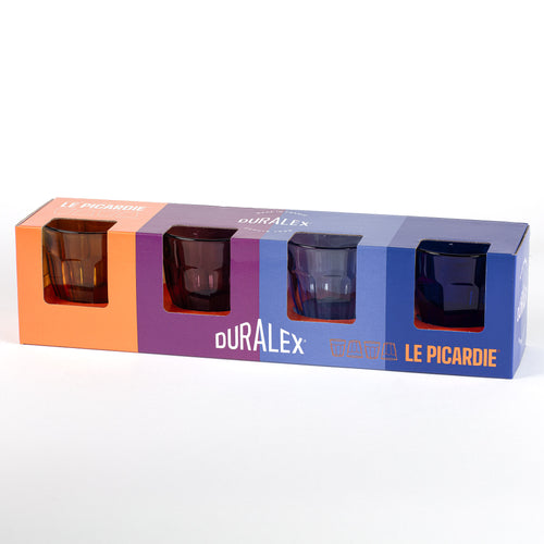 Coffret cadeau - Verre coloré Picardie 25cl x4