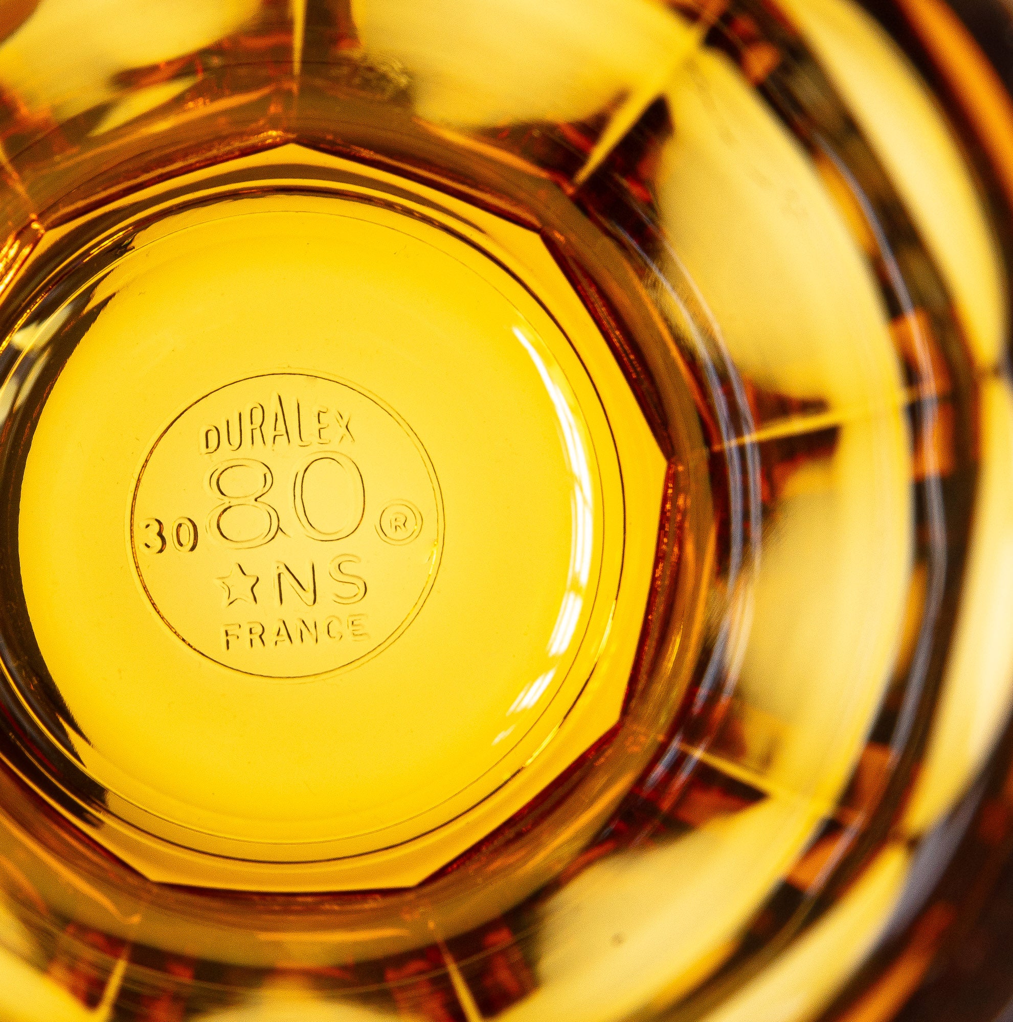 Le Picardie - Verre 25cl panaché couleurs -  80 ans (Lot de 6)