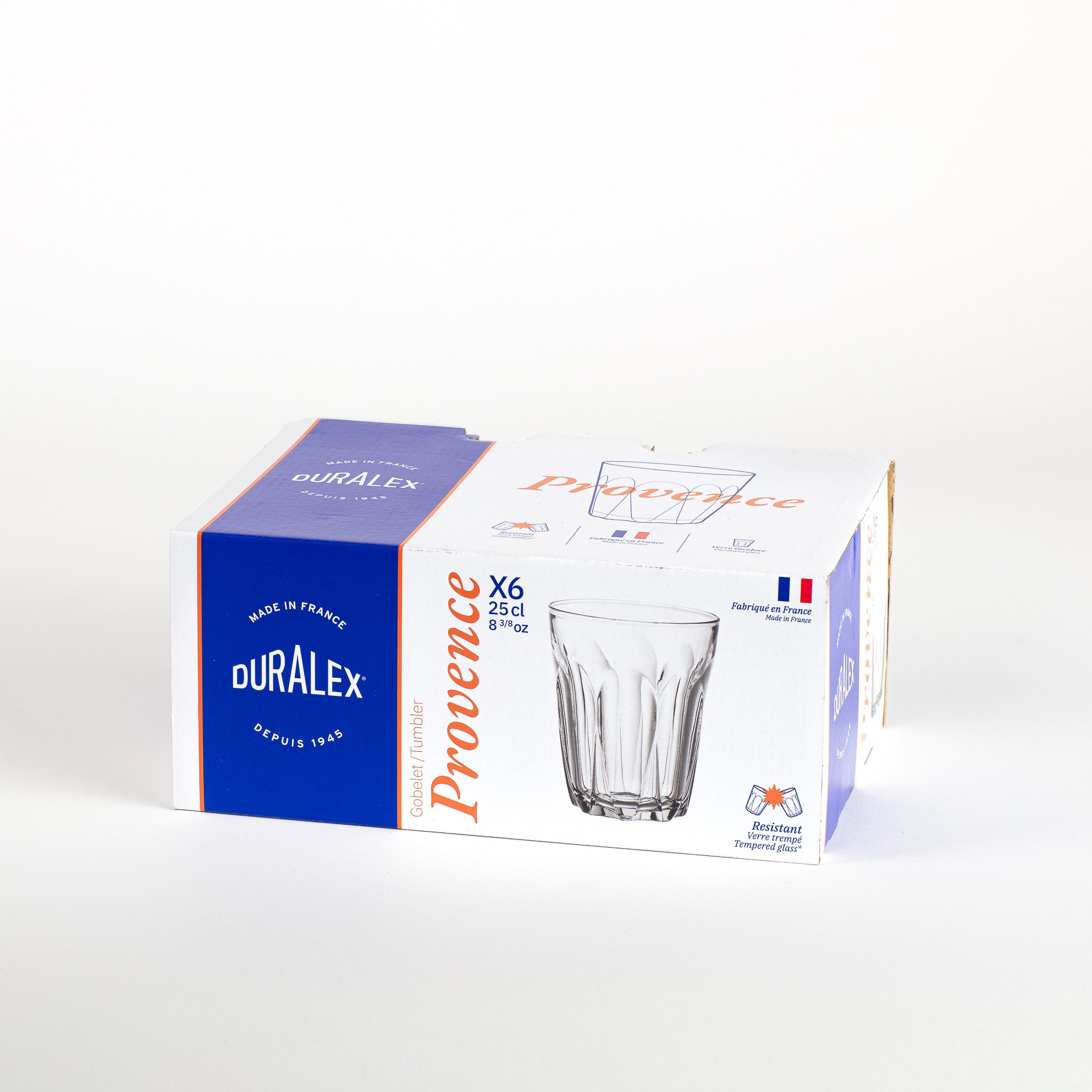 Provence - Verre transparent 25cl (Lot de 6)