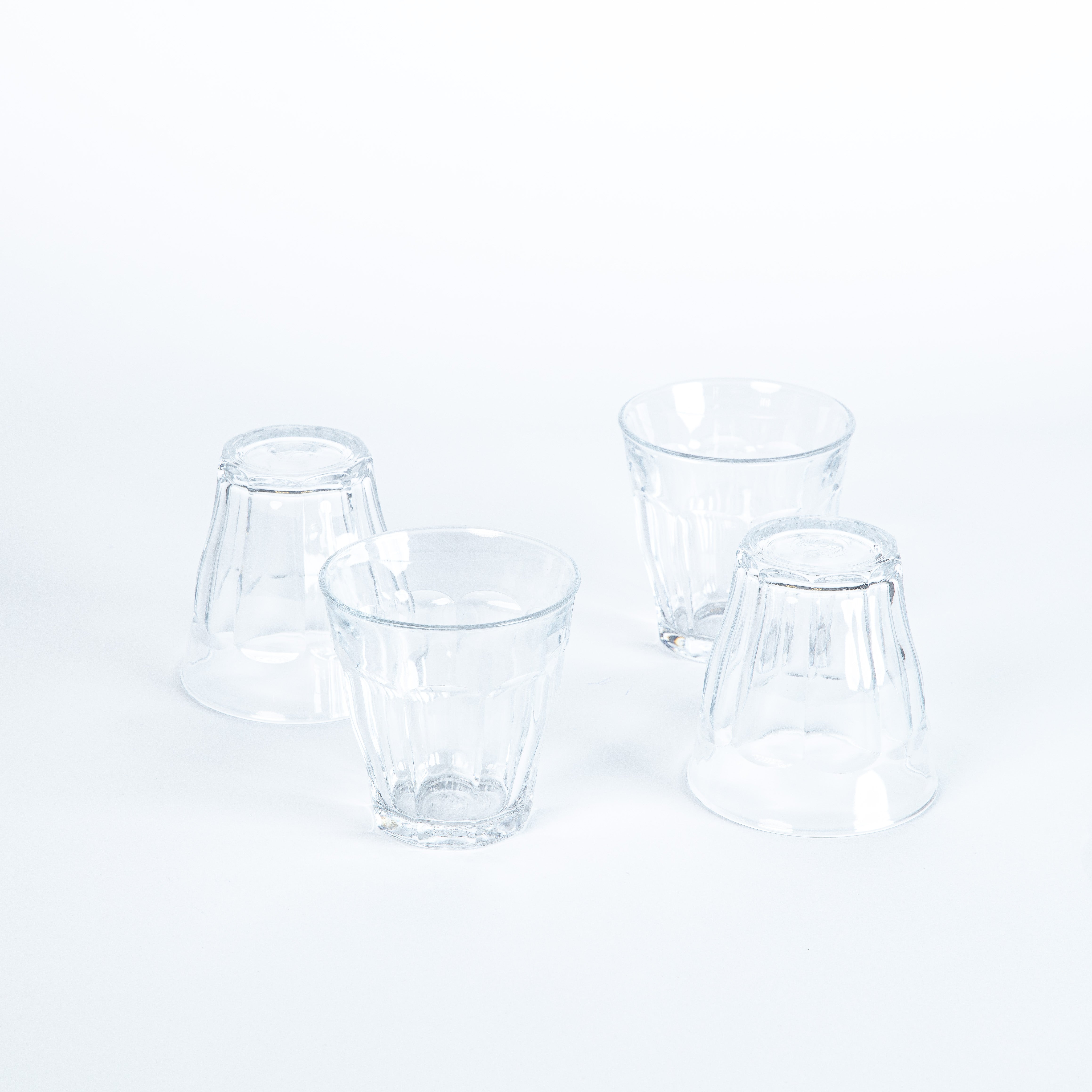 Le Picardie - Verre 25cl transparent -  80 ans (Lot de 4)