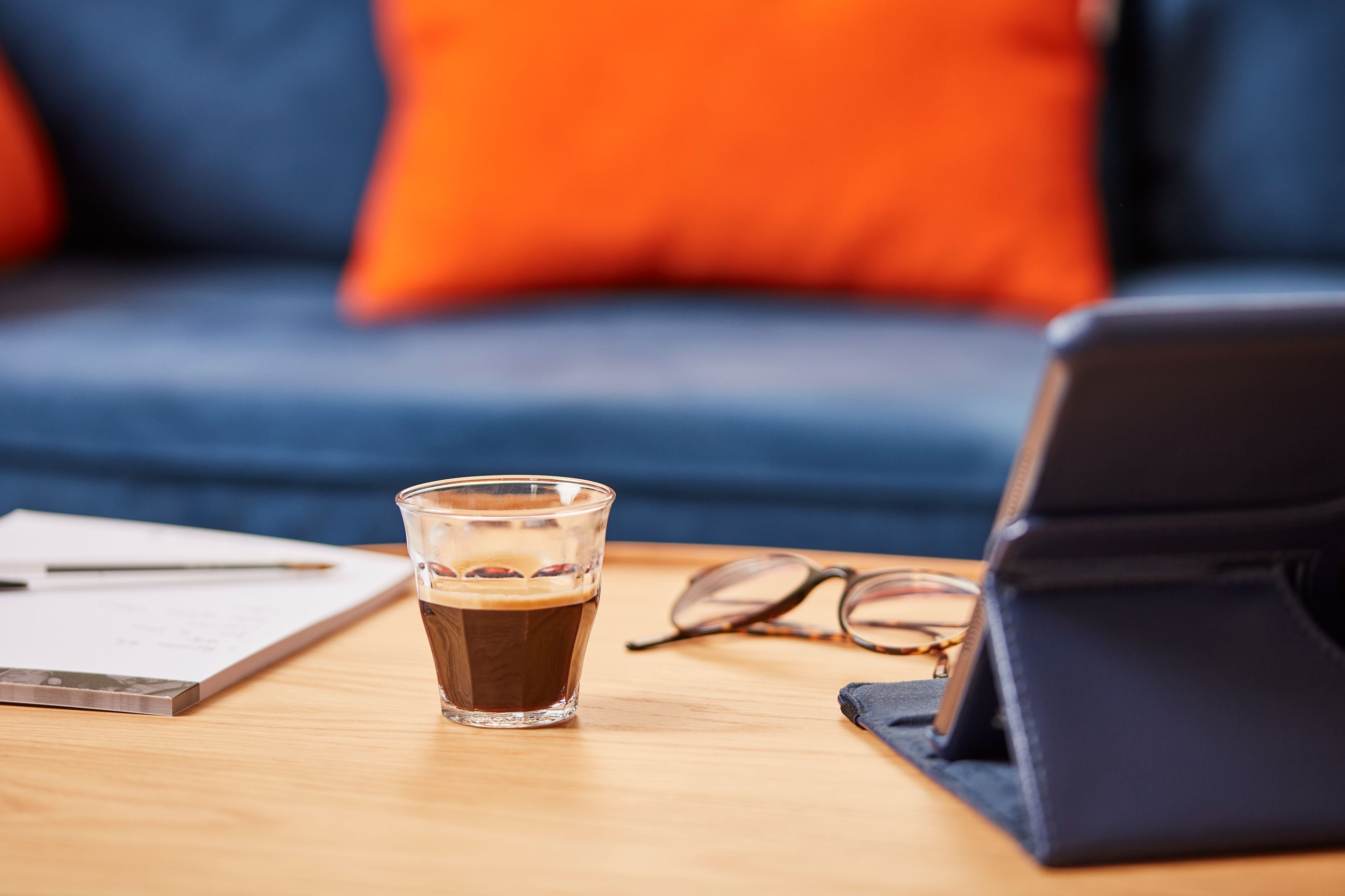 Le Picardie® transparent glass coffee cup (Set of 6)