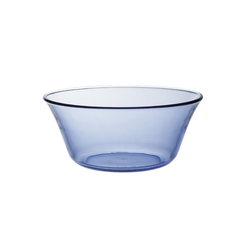 Lys - Saladier en verre - Bleu Marine - 17cm - 91cl
