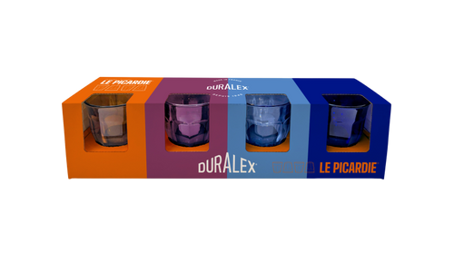 Coffret cadeau - Verre coloré Picardie 25cl x4