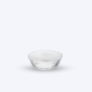 Freshbox - Contenitore quadrato con coperchio bianco 15 cl