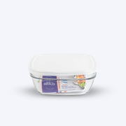 Freshbox - Contenitore quadrato con coperchio bianco 61 cl