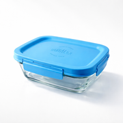 Freshbox - Boite de conservation à ailette couvercle bleu 1.1L