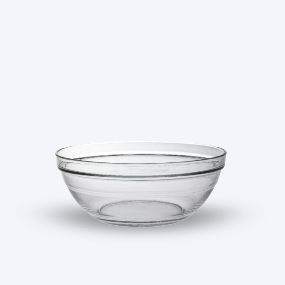 Le Gigogne - Stackable clear glass salad bowl 1,59L - 20,5cm