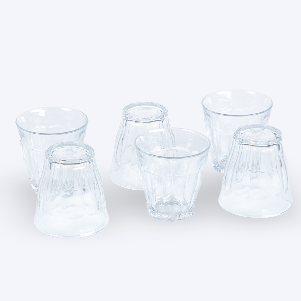 Le Picardie - Verre transparent 25cl -  80 ans (Lot de 6)