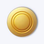 Lys - Soup plate Vermeil x6 - 23cm