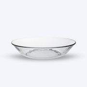 Lys - Clear glass soup plate x6 - 21cm