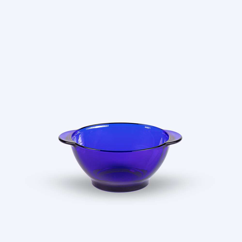 Lys - Sapphire glass bowl with ears 51cl (Set of 6)