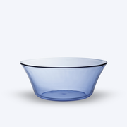 Lys - Glass salad bowl - Navy blue - 23cm - 2.2l