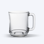 Lys - Transparent glass mug 31 cl (Set of 6)