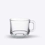 Lys - Vaso de cristal transparente apilable 22 cl (Juego de 6)