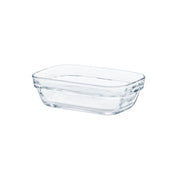 Lys - Saladier rectangulaire transparent 1,1l