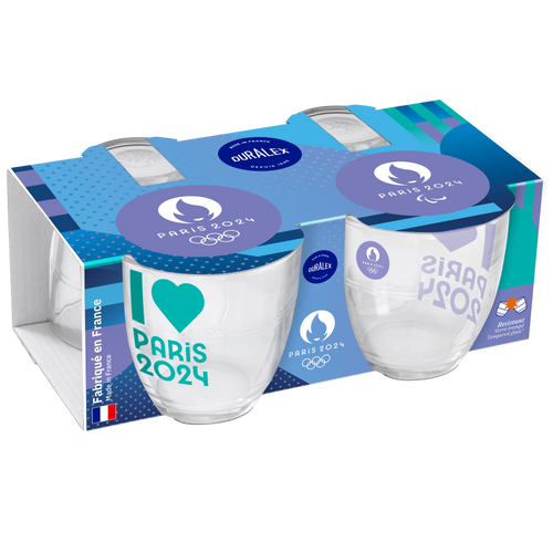 Le Gigogne® - Verre 22cl - I love Paris 2024 - Jeux Olympiques et Paralympiques Paris 2024