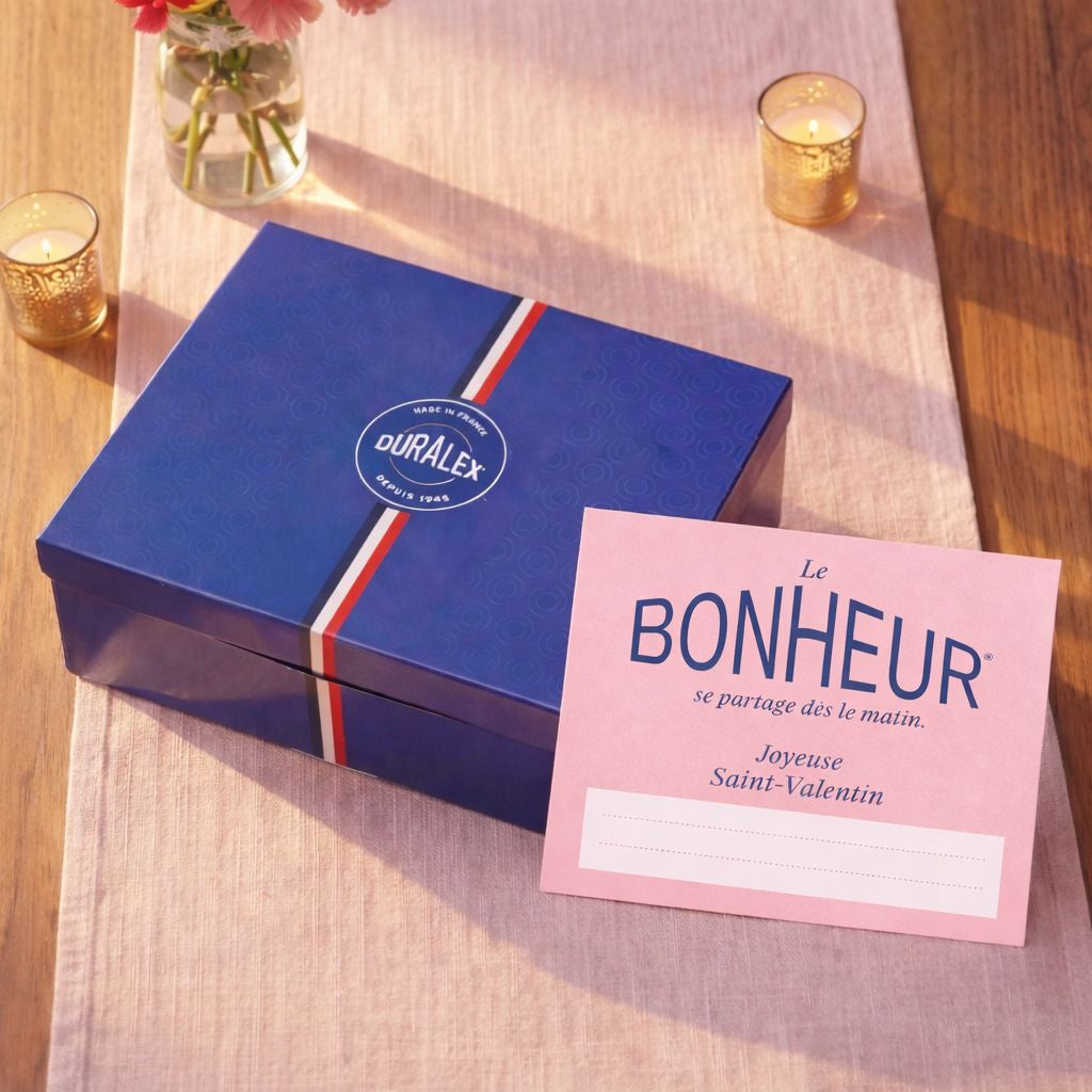 Coffret duo Saint-Valentin - Verres et Bols