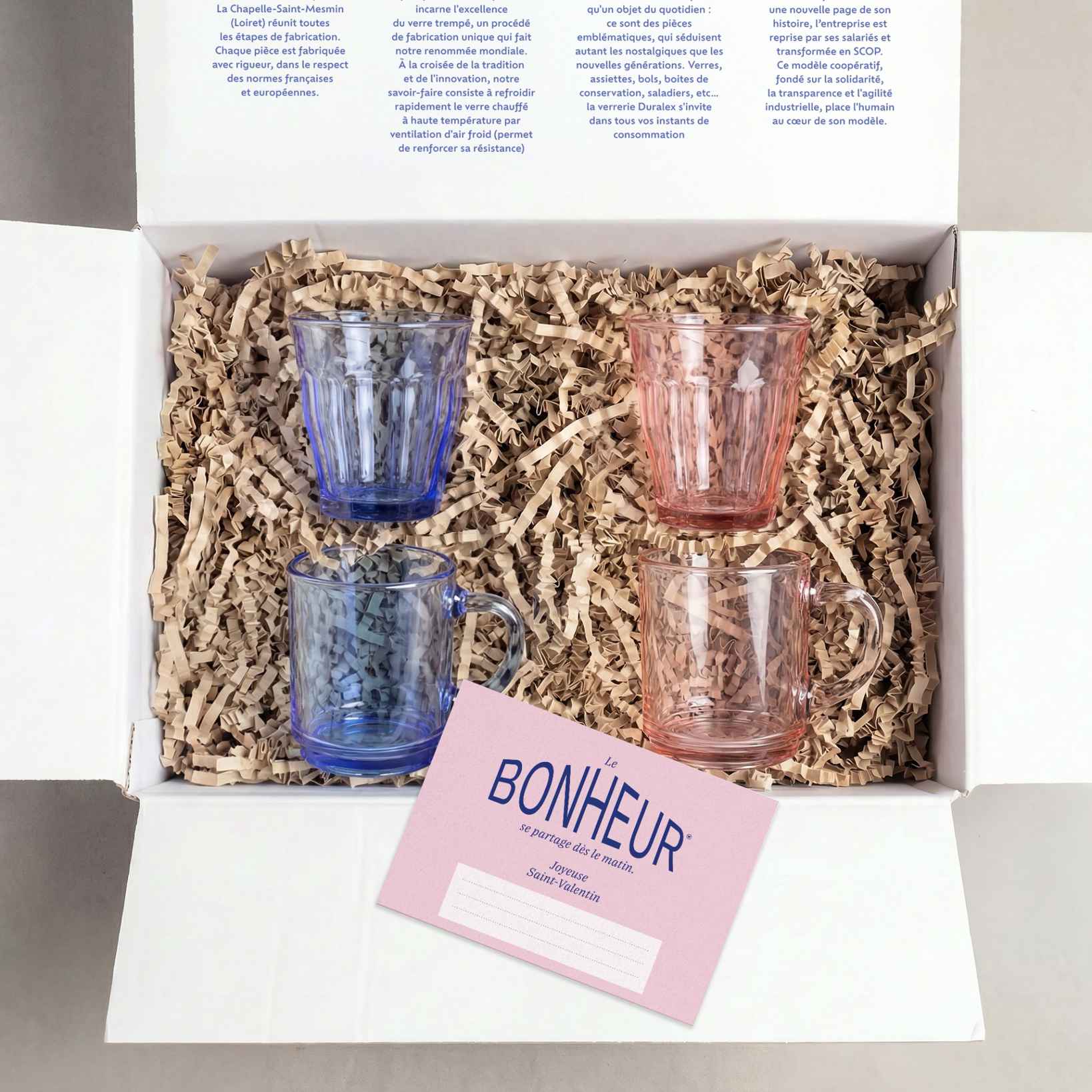 Caja regalo de San Valentín - Dúo de tazas