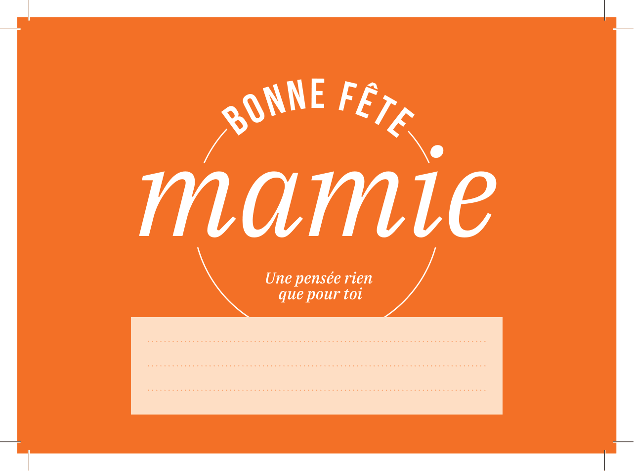 Carte fête des Grands-mères