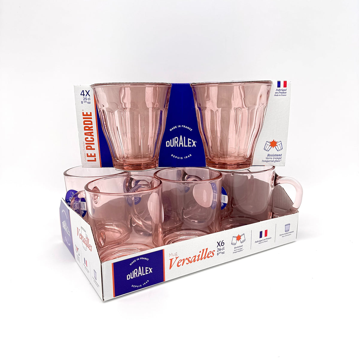 Lot De 10 Tasses à Café Duralex Vintage Années 70 - Verre Marron - Occasion Très Bon état