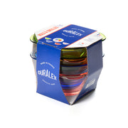 Lys - Bol en verre à oreille pack multicolore (Lot de 4)