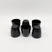 Le Gigogne - Noir brillant - Verre 9cl -  (Lot de 6)