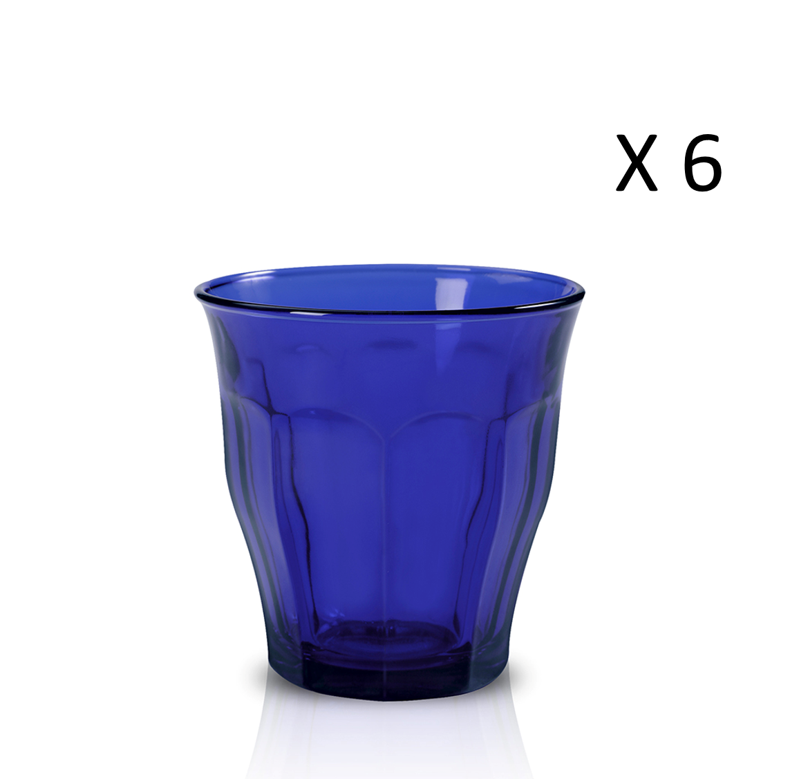 Le Picardie - Saphir-Tischglas  (6er-Set)