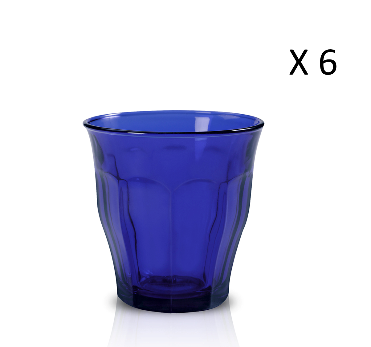 Le Picardie - Saphir-Tischglas  (6er-Set)