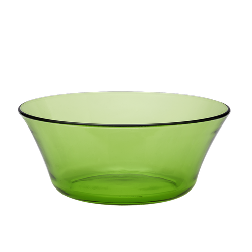 Cloche verre sur assiette marron foncé - H.30 x Ø 21 cm - Gamm vert