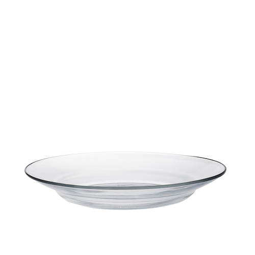Lys - Assiette creuse 23 cm  en verre coloré (Lot de 6)