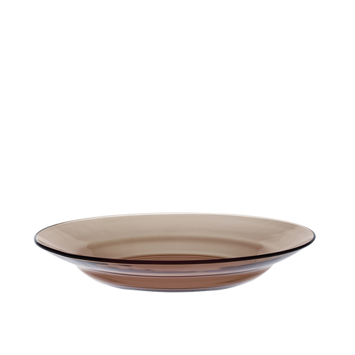Lys - Assiette creuse 23 cm  en verre coloré (Lot de 6)