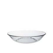 Lys - Assiette creuse en verre transparent x6 - 21cm