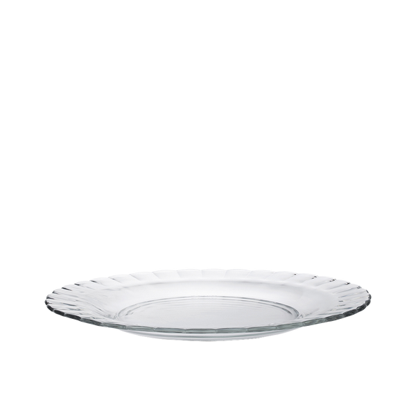 [mm] Le Picardie® - Assiette plate en verre 23 cm & 26 cm (lot de 6)