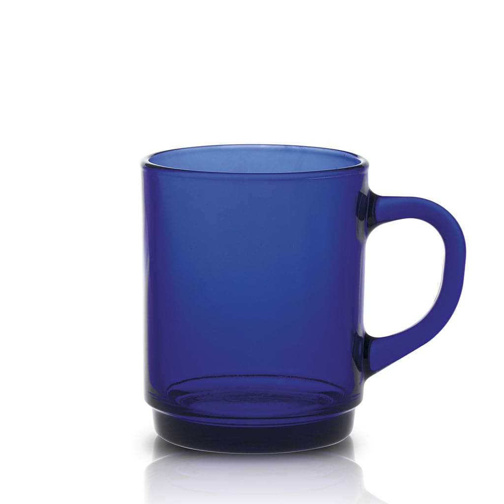Versailles - Tazza in vetro zaffiro 26 cl (set da 6)