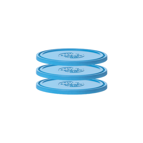 [MM]Freshbox - Lot de 3 couvercles ronds bleus